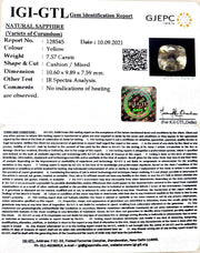 7.57/CT Natural Ceylonese Pukhraj with Govt Lab Certificate-45510